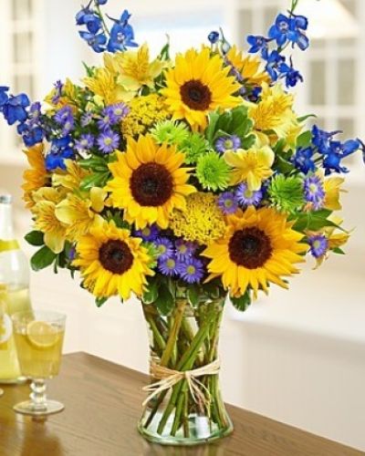 <div class="summary entry-summary">
<div class="woocommerce-product-details__short-description">
Send some sunshine with this bouquet full of fresh sunflowers, delphinium, alstroemeria, yarrow, monte casino and more!
</div>
</div>